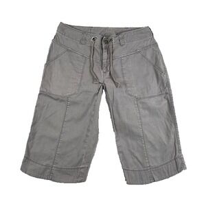 The North Face Shorts Womens 6 Gray Low Rise Stretch Bermuda Outdoor Hiking Camp